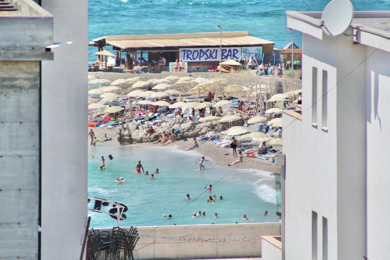 1Bd Sea View Apts Veliki Pjesak "Hajrudin" Dobra Voda Exteriör bild